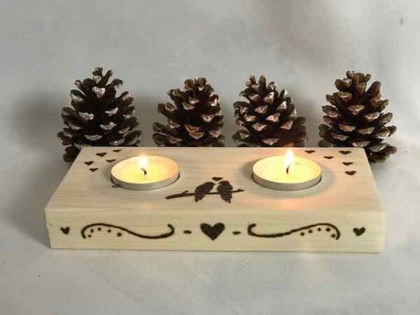 Love birds candle